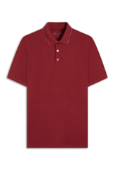 Polo Piquet Melange Easa Classic Vermelho