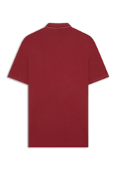 Polo Piquet Melange Easa Classic Vermelho