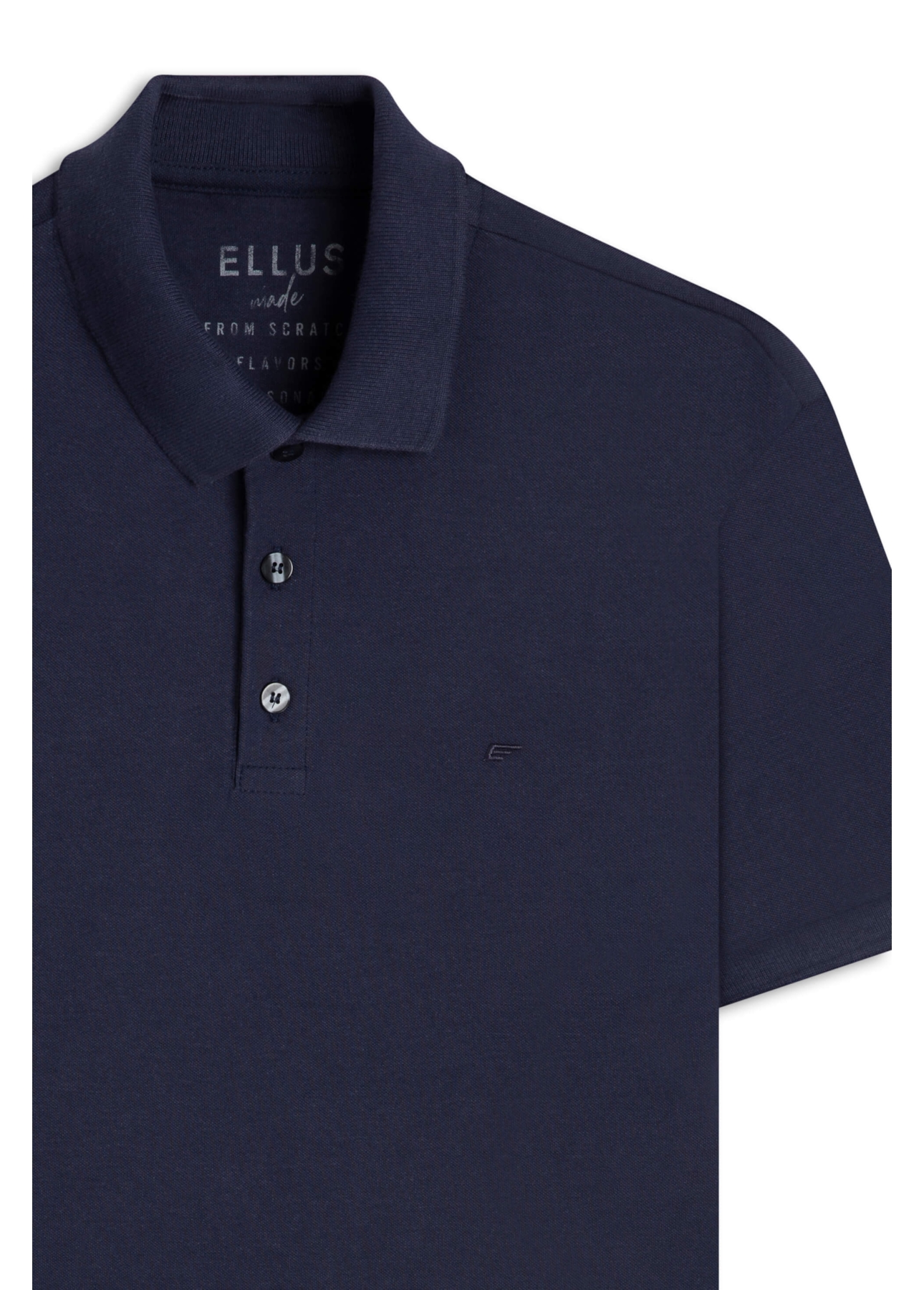 Polo Piquet Melange Easa Dark Navy I