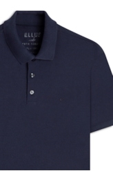 Polo Piquet Melange Easa Dark Navy I