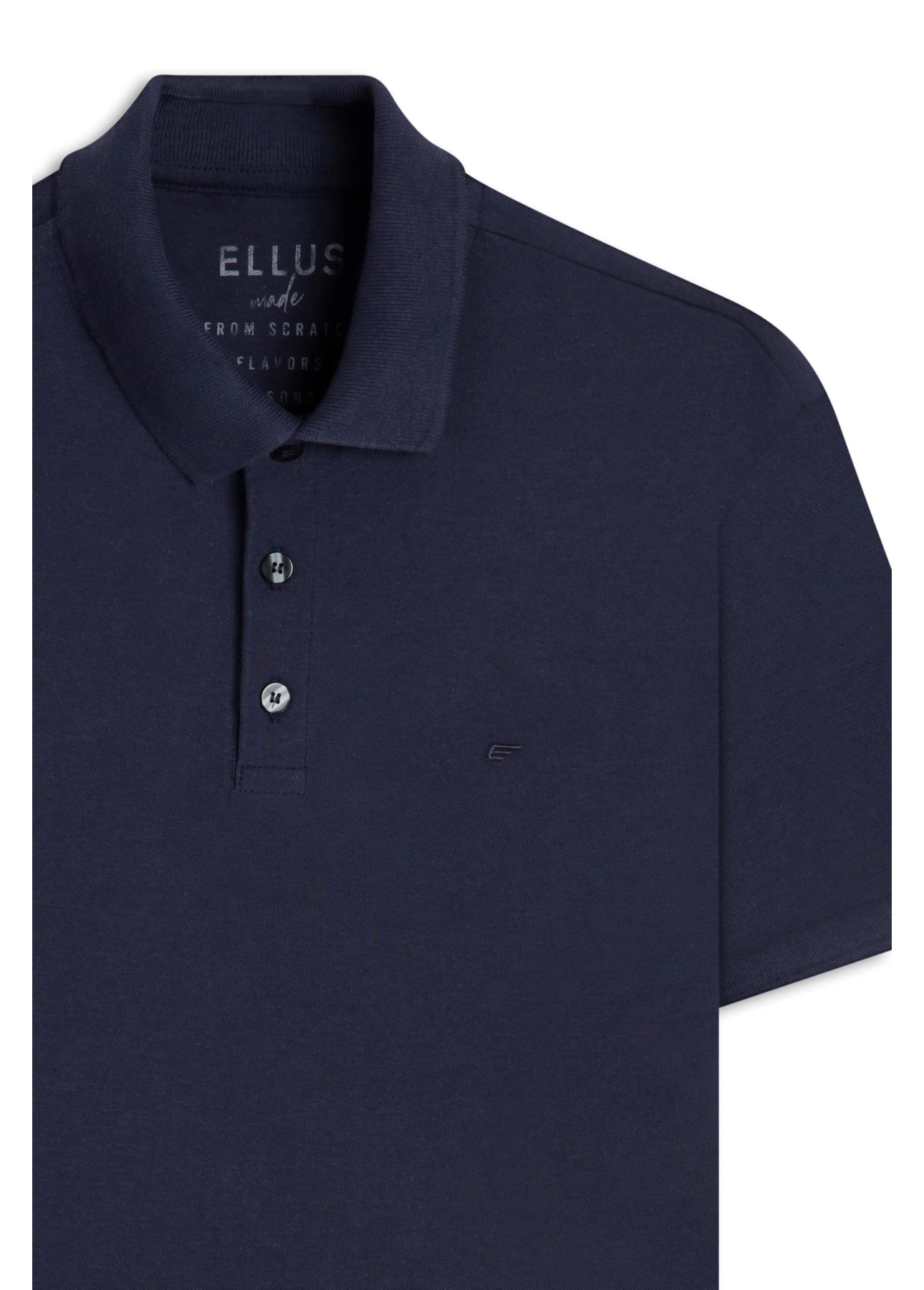 Polo Piquet Melange Easa Dark Navy I