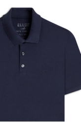Polo Piquet Melange Easa Dark Navy I