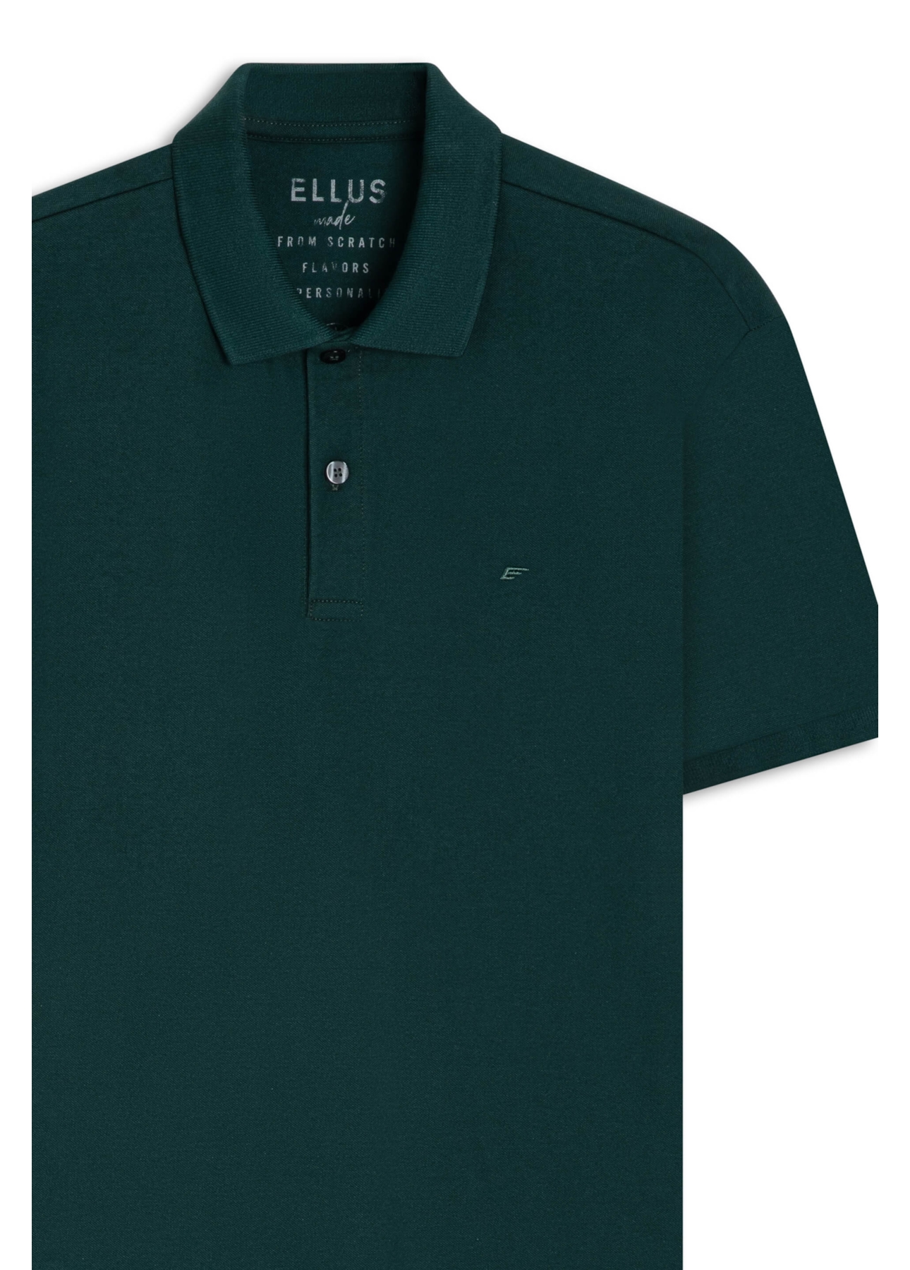 Polo Piquet Melange Easa Verde Jade Mescla