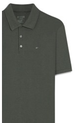Polo Piquet Melange Easa Verde Mescla