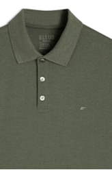 Polo Piquet Melange Easa Verde Mescla