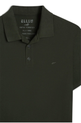 Polo Piquet Melange Easa Verde Militar