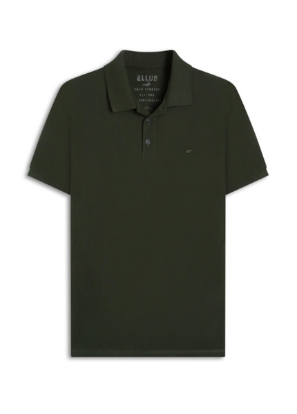 Polo Piquet Melange Easa Verde Militar