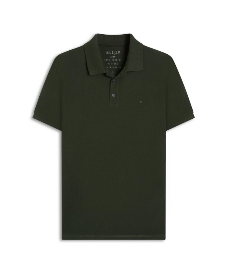 Polo Piquet Melange Easa Verde Militar
