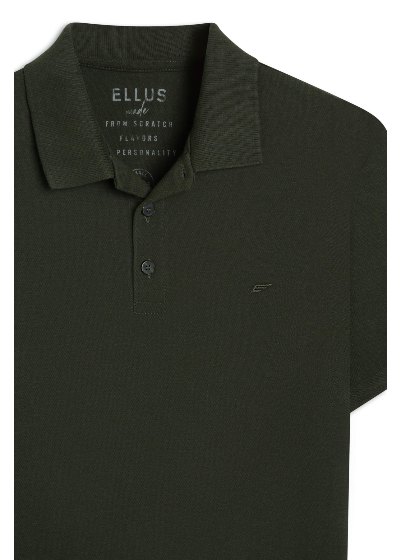 Polo Piquet Melange Easa Verde Militar