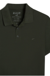 Polo Piquet Melange Easa Verde Militar
