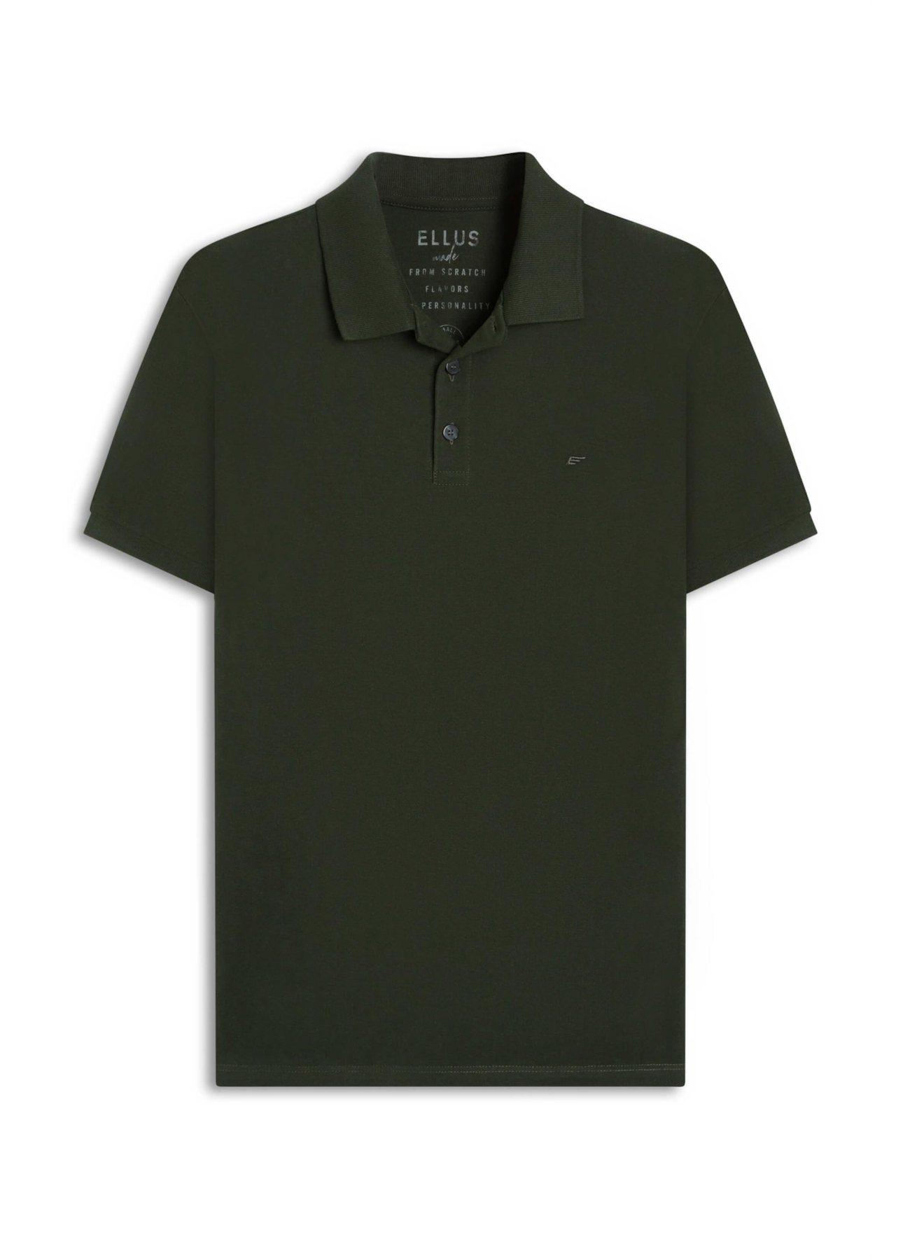 Polo Piquet Melange Easa Verde Militar