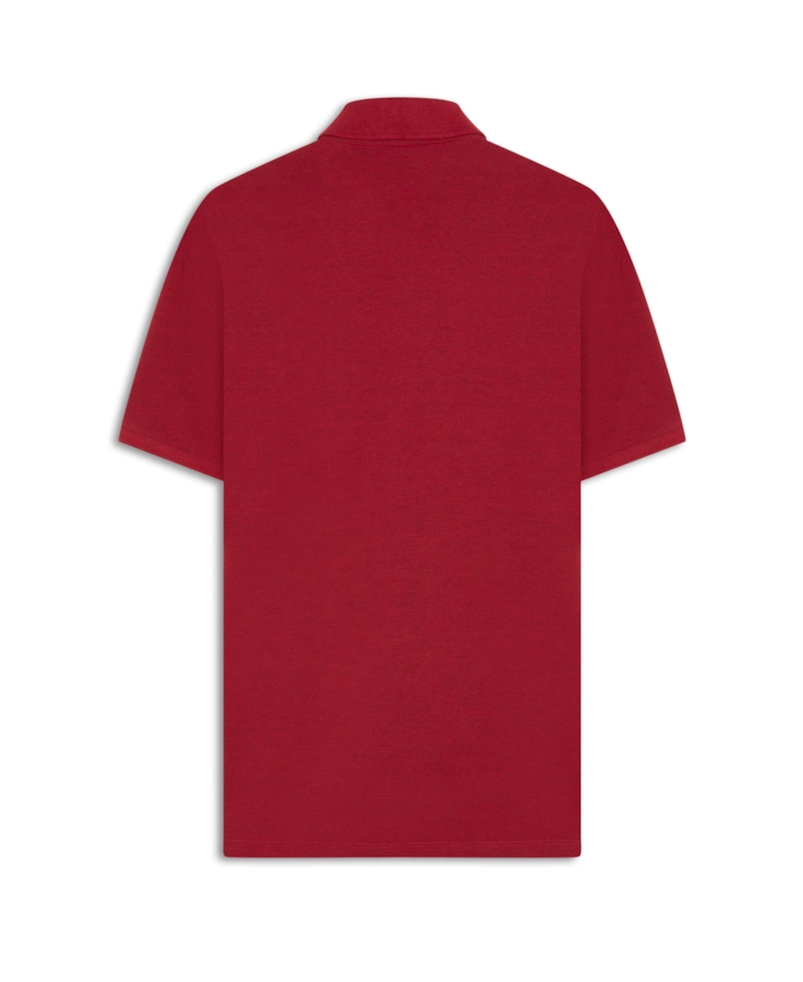 Polo Piquet Melange Easa Vermelho i