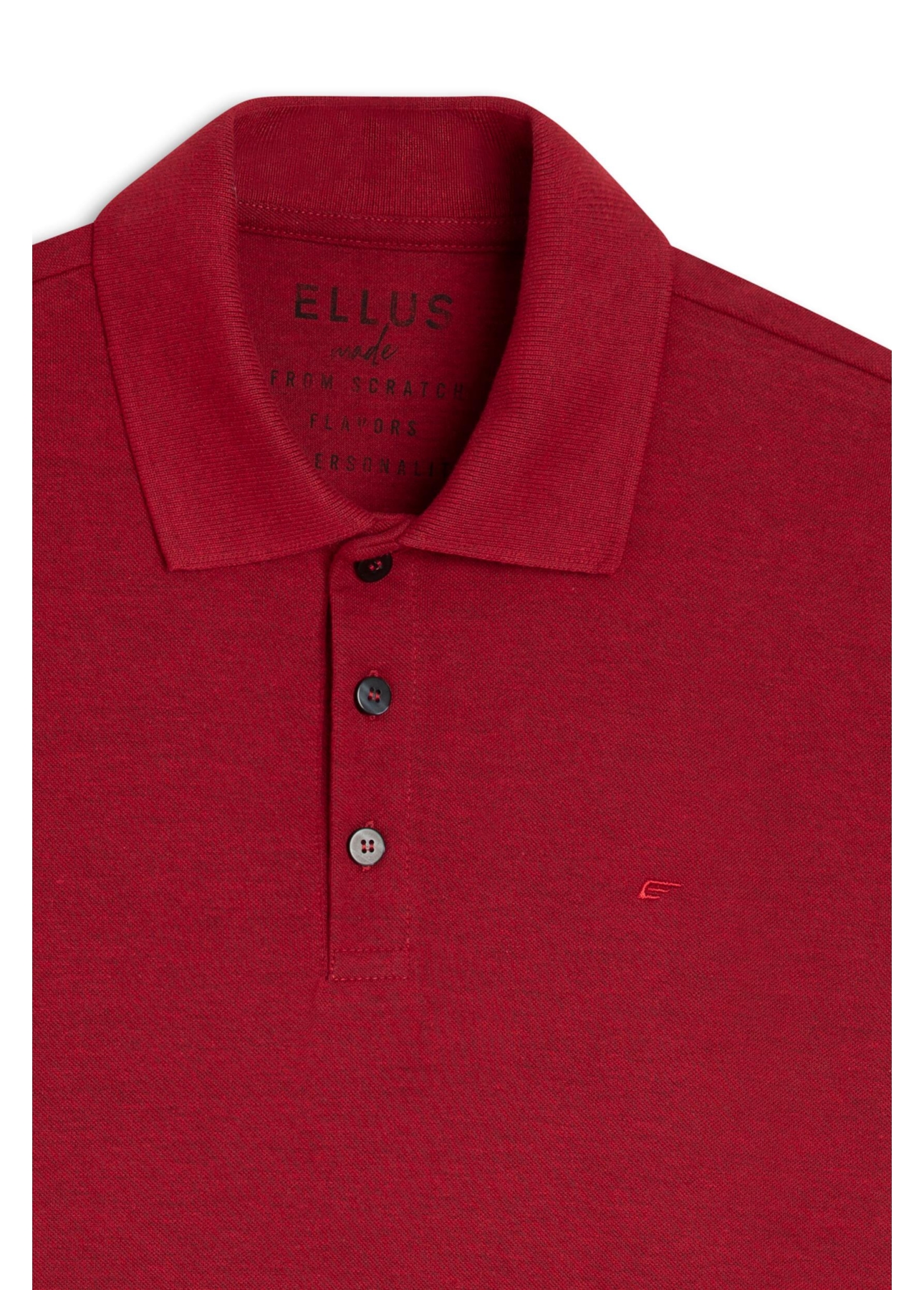 Polo Piquet Melange Easa Vermelho i