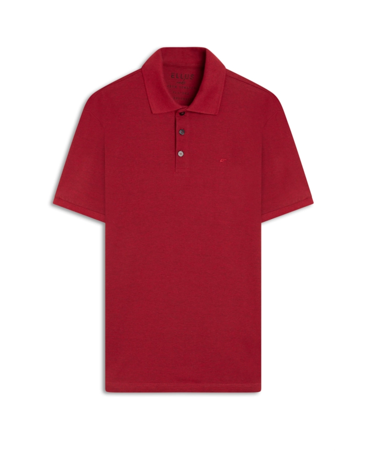 Polo Piquet Melange Easa Vermelho i