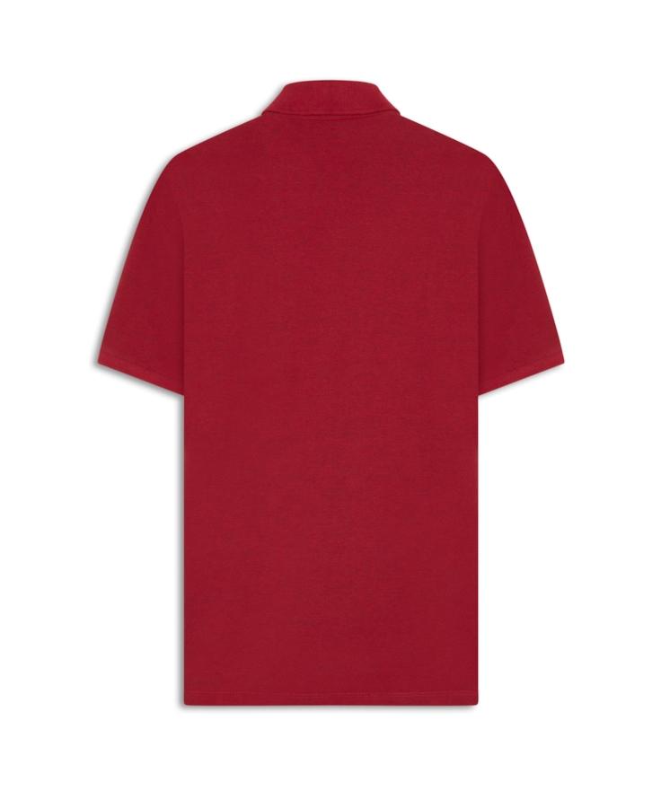Polo Piquet Melange Easa Vermelho i