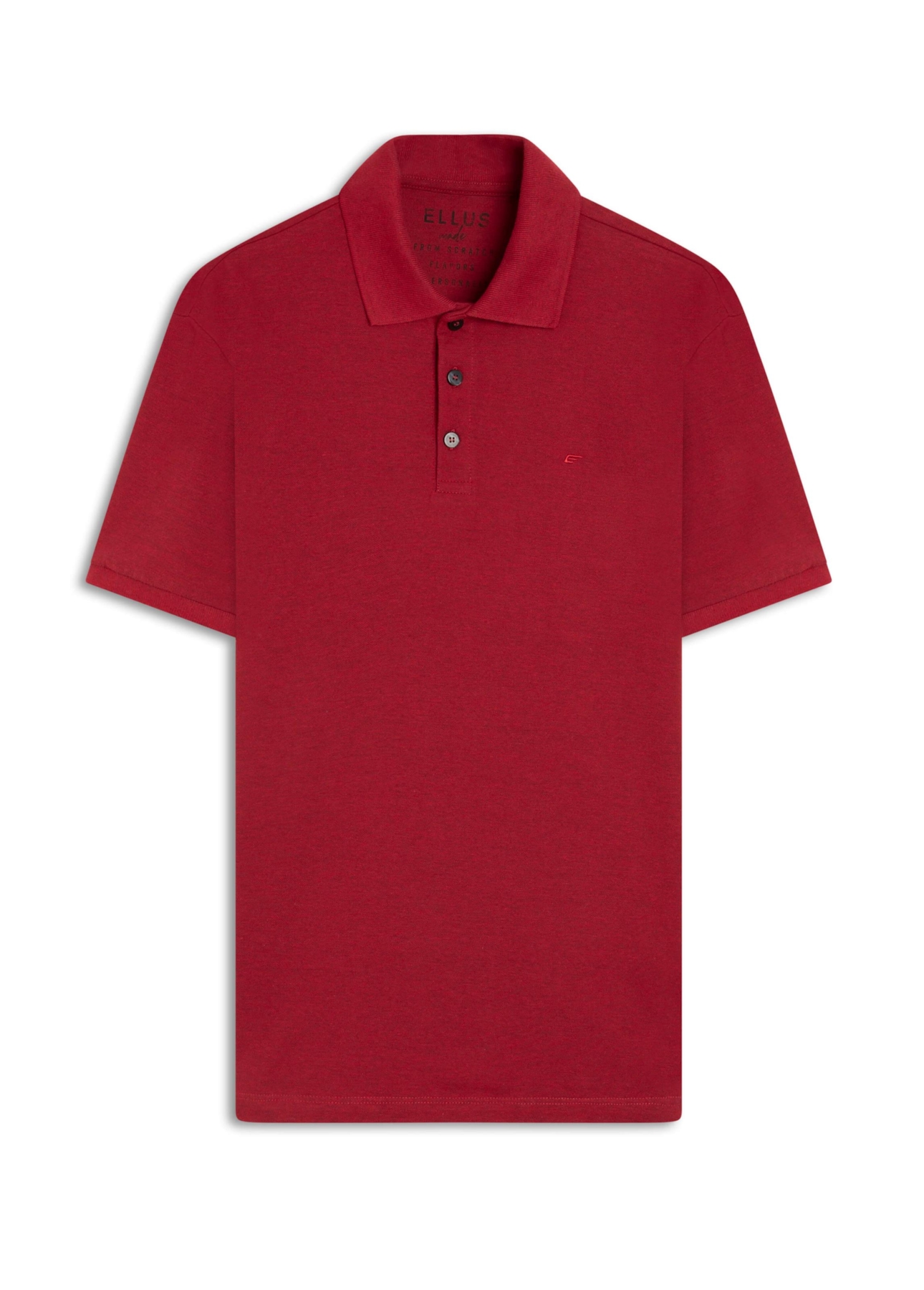 Polo Piquet Melange Easa Vermelho i