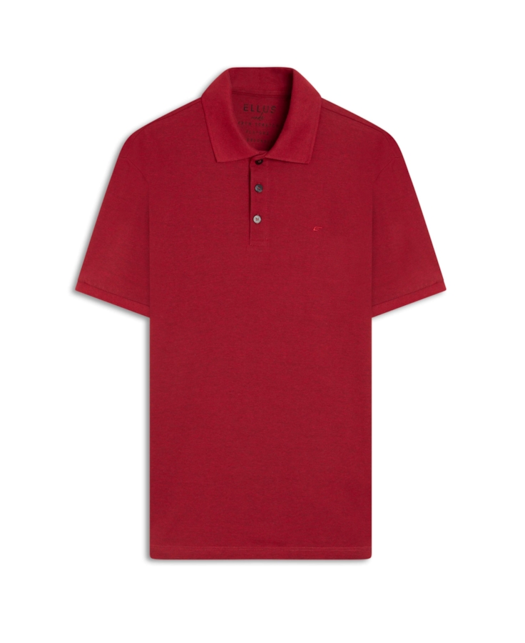 Polo Piquet Melange Easa Vermelho i