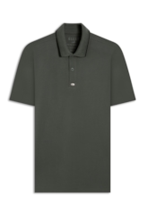 Polo Piquet Metal Peitilho Classic Mc Verde Army