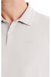 Polo Piquet Nervura Classic Azul Seco