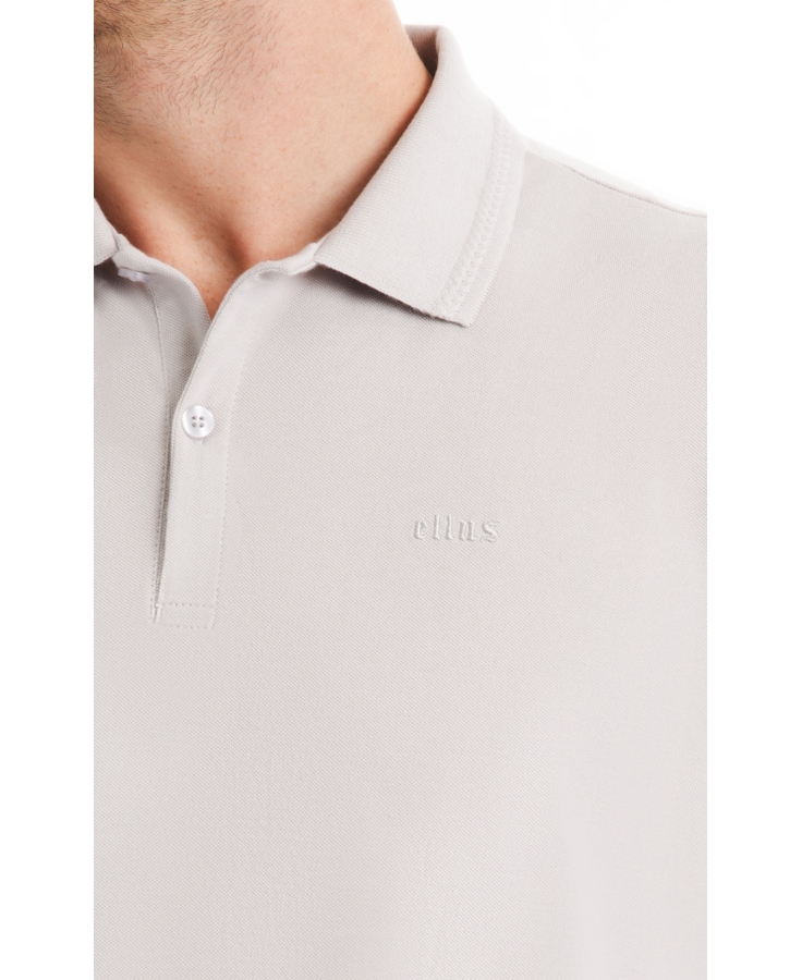 Polo Piquet Nervura Classic Azul Seco