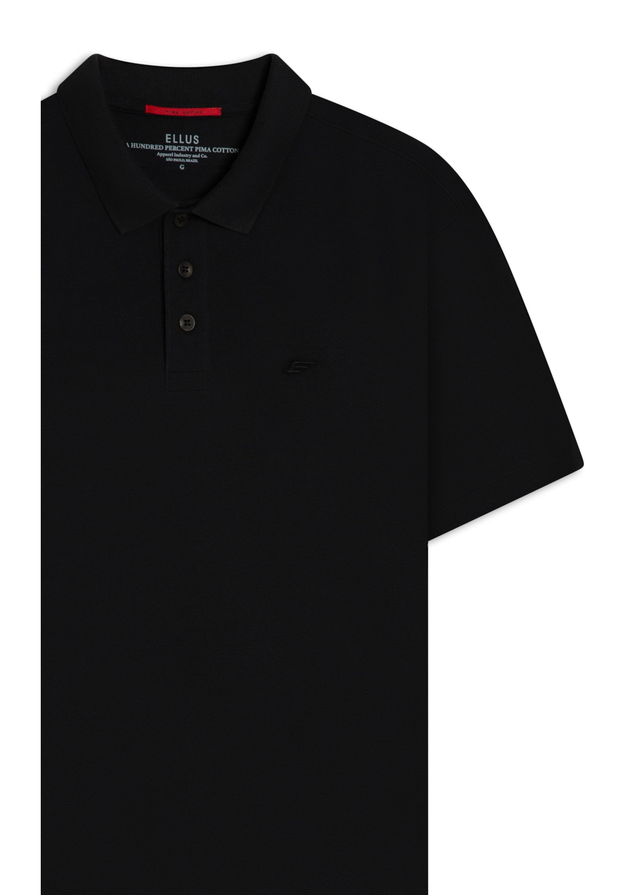 Polo Piquet Pima Easa Preto