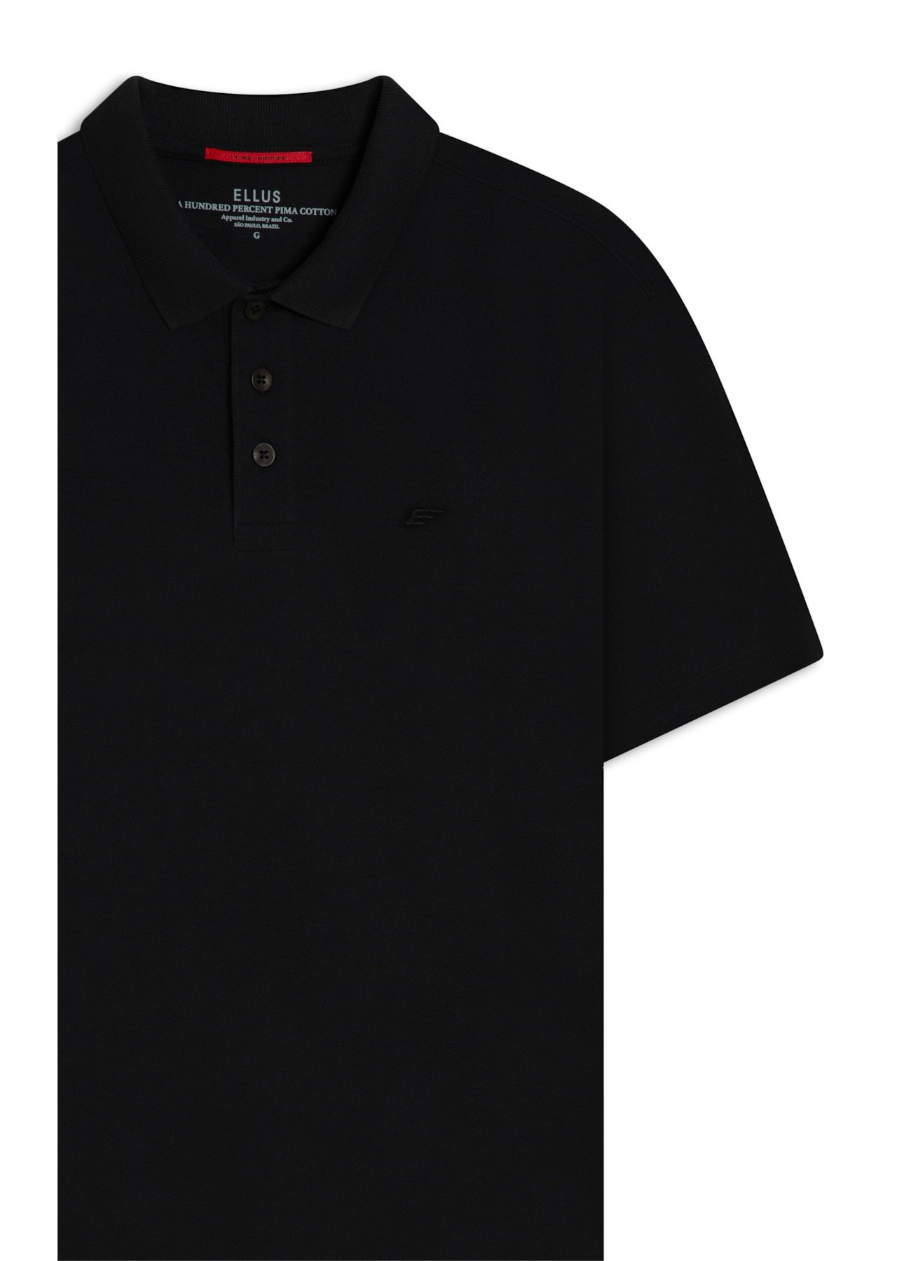 Polo Piquet Pima Easa Preto