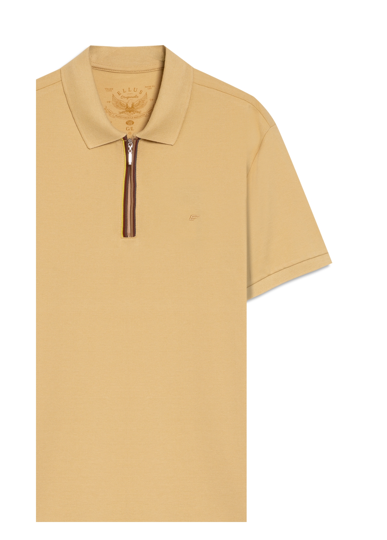 Polo Piquet Pipping Areia Seca