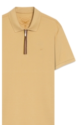 Polo Piquet Pipping Areia Seca