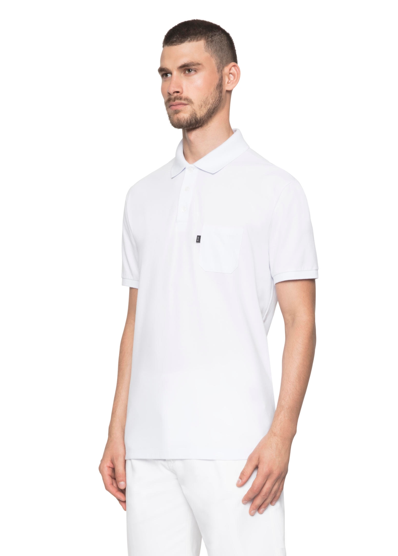 Polo Piquet Pocket Classic Mc Branco