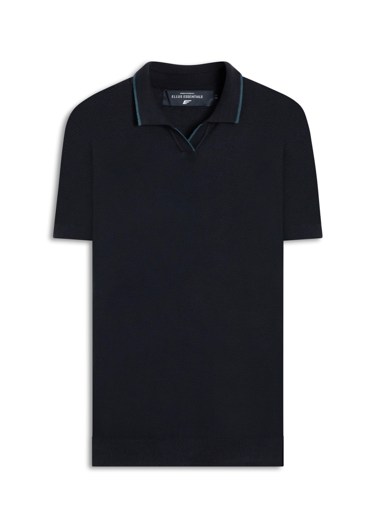 Polo Piquet Visco Blend Mc Preto
