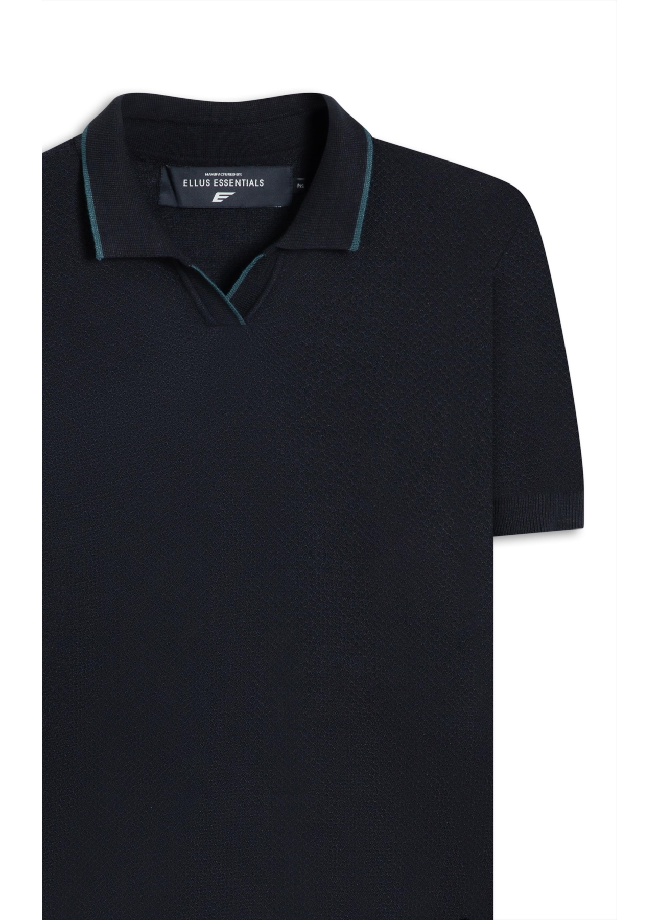 Polo Piquet Visco Blend Mc Preto