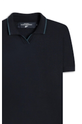 Polo Piquet Visco Blend Mc Preto