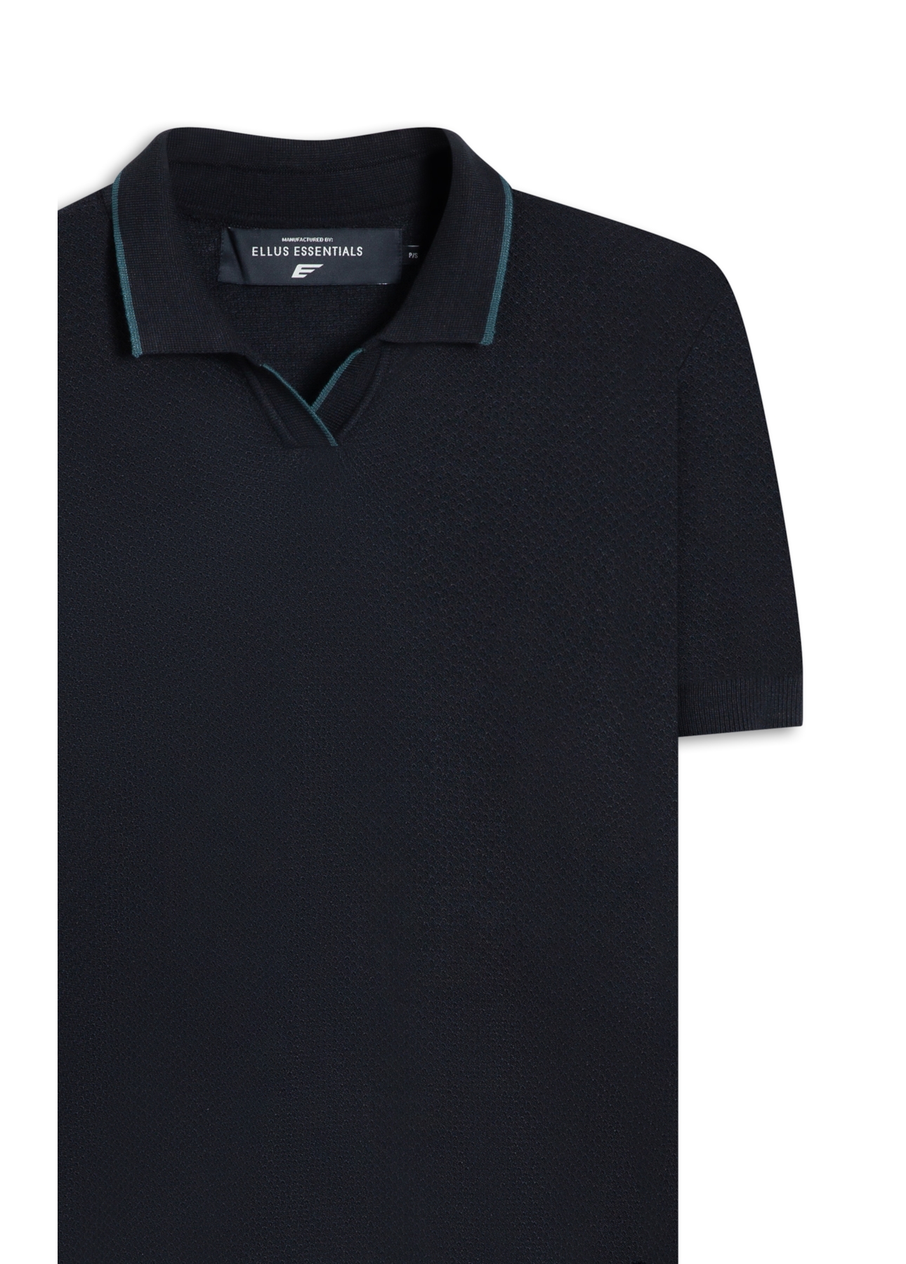 Polo Piquet Visco Blend Mc Preto
