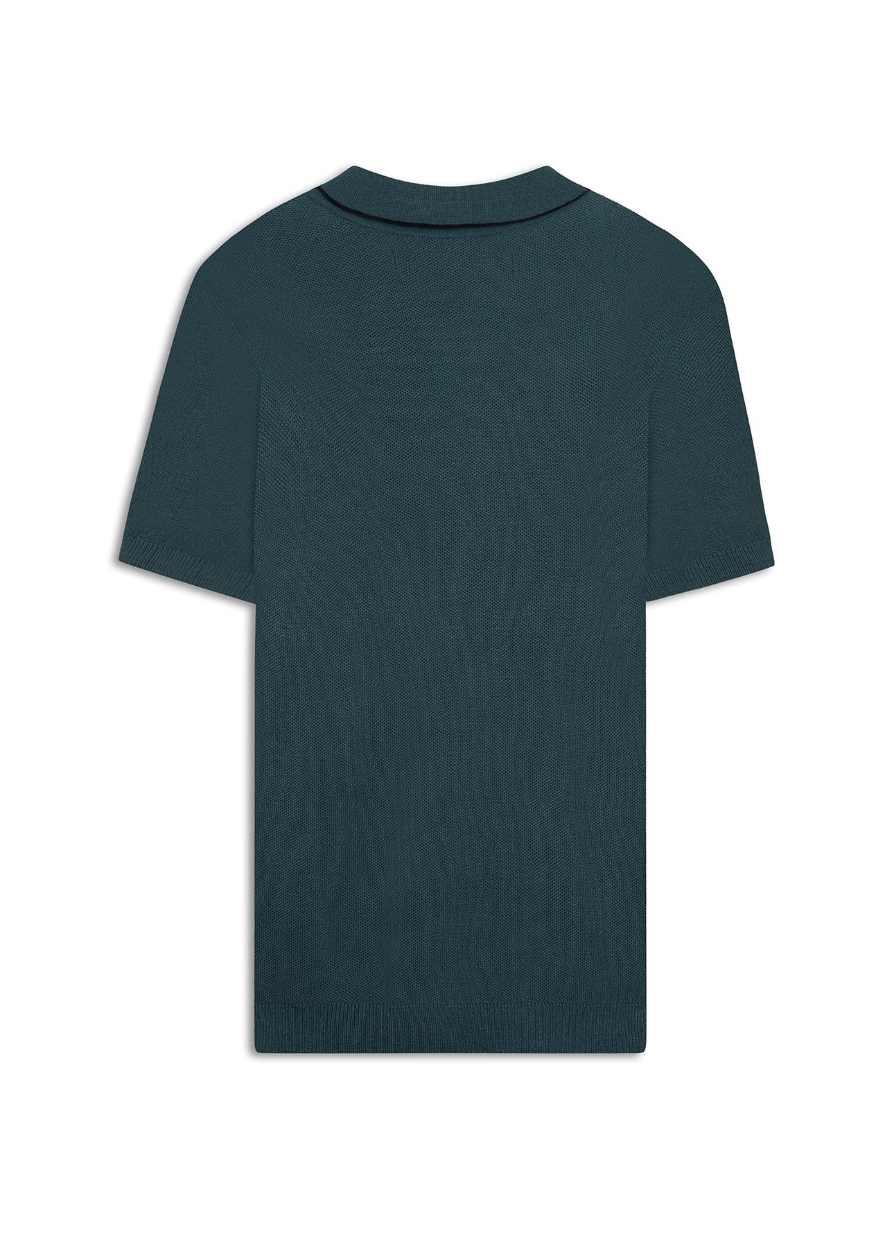 Polo Piquet Visco Blend Mc Verde Escuro