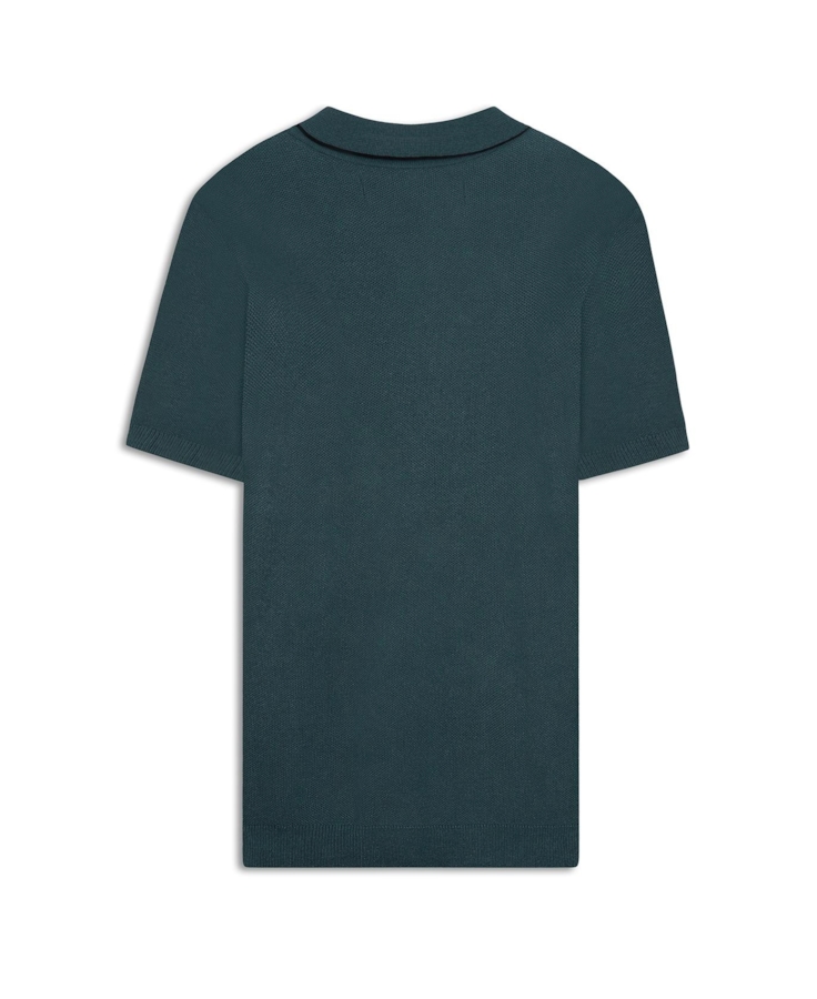 Polo Piquet Visco Blend Mc Verde Escuro