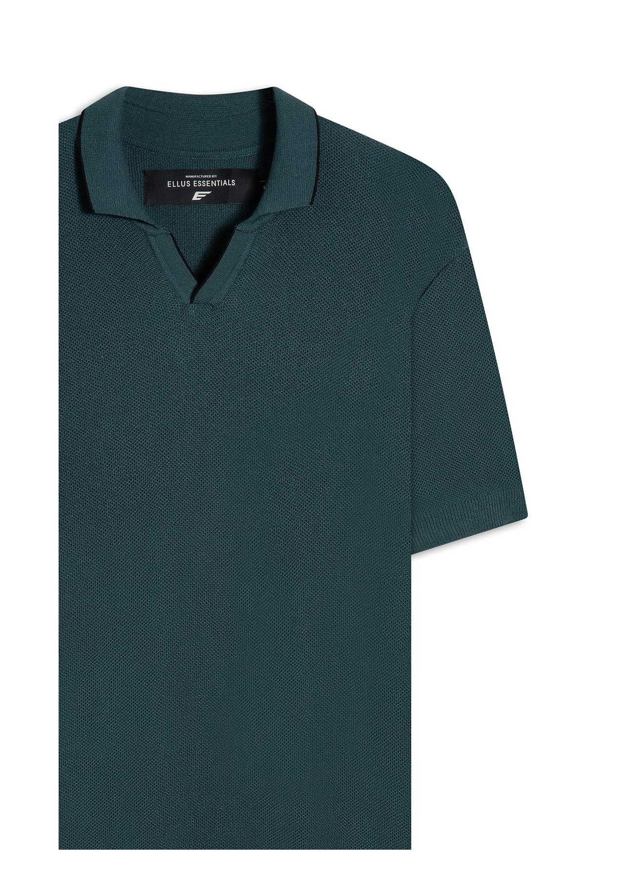 Polo Piquet Visco Blend Mc Verde Escuro
