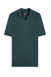 Polo Piquet Visco Blend Mc Verde Escuro