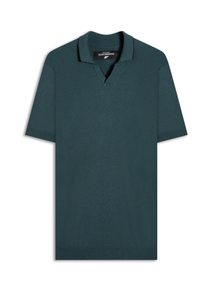 Polo Piquet Visco Blend Mc Verde Escuro