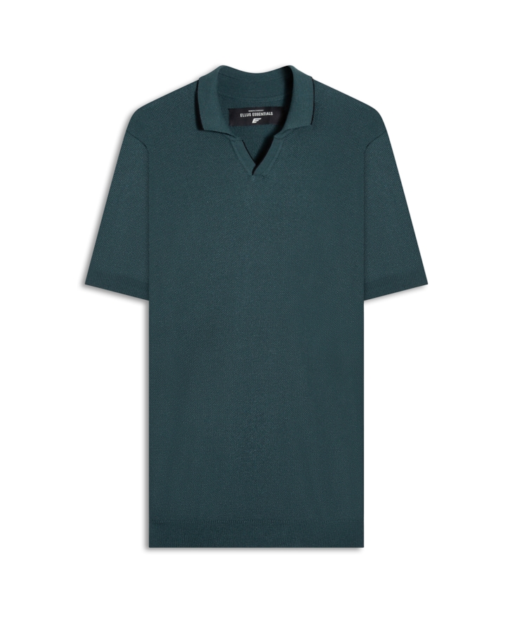 Polo Piquet Visco Blend Mc Verde Escuro