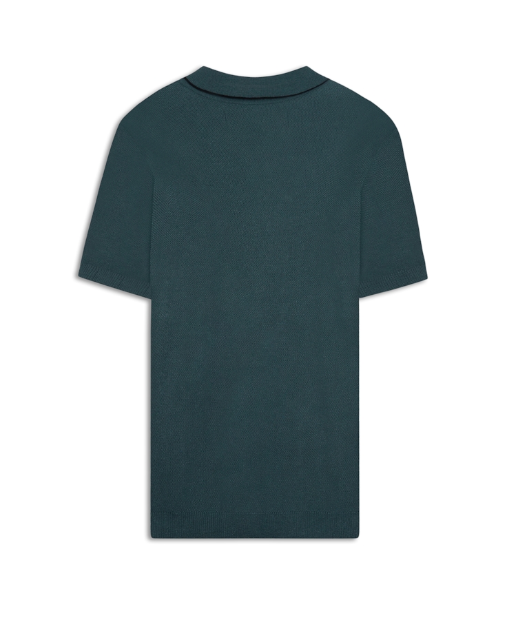 Polo Piquet Visco Blend Mc Verde Escuro