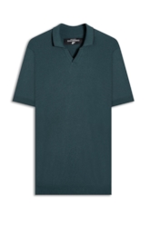 Polo Piquet Visco Blend Mc Verde Escuro