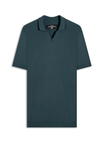 Polo Piquet Visco Blend Mc Verde Escuro