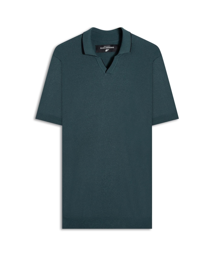 Polo Piquet Visco Blend Mc Verde Escuro