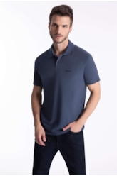 Polo Piquet Washed Ellus Dark Navy