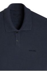 Polo Piquet Washed Ellus Dark Navy
