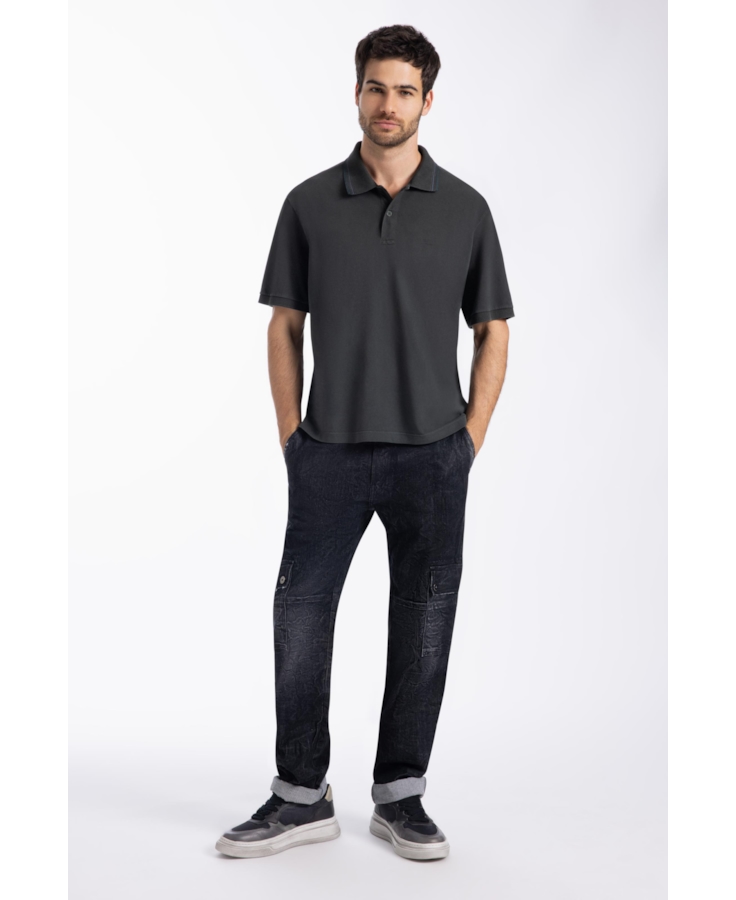 Polo Piquet Washed Ellus Floresta