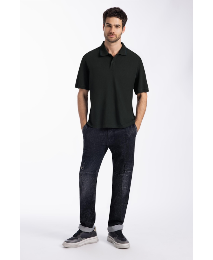 Polo Piquet Washed Ellus Floresta