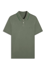 Polo Piquet Washed Ellus Frisos Classic Verde Army