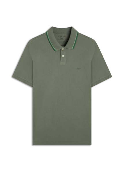Polo Piquet Washed Ellus Frisos Classic Verde Army