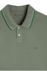 Polo Piquet Washed Ellus Frisos Classic Verde Army